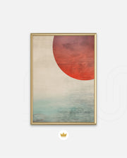 Abstract Red Sun