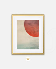 Abstract Red Sun