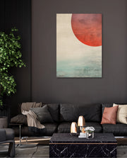 Abstract Red Sun