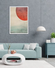 Abstract Red Sun