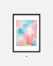 Pastel Watercolor Grid