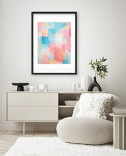 Pastel Watercolor Grid