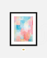 Pastel Watercolor Grid