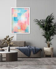 Pastel Watercolor Grid