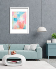Pastel Watercolor Grid