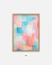 Pastel Watercolor Grid