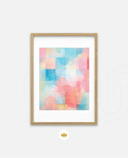 Pastel Watercolor Grid