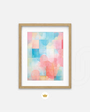 Pastel Watercolor Grid
