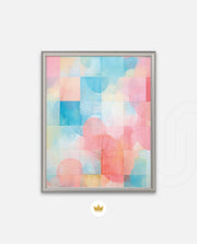 Pastel Watercolor Grid