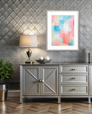 Pastel Watercolor Grid