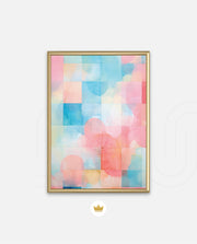Pastel Watercolor Grid