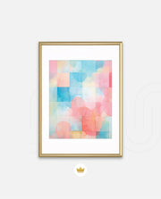 Pastel Watercolor Grid