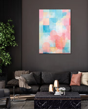 Pastel Watercolor Grid