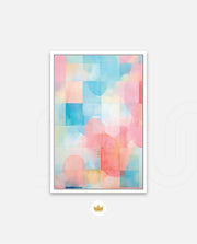 Pastel Watercolor Grid