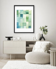 Green Watercolor Blocks