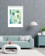 Green Watercolor Blocks