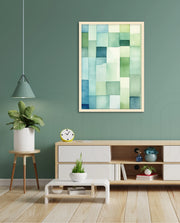 Green Watercolor Blocks