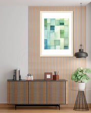 Green Watercolor Blocks