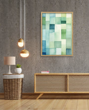 Green Watercolor Blocks