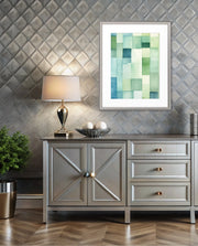 Green Watercolor Blocks