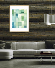 Green Watercolor Blocks