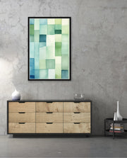 Green Watercolor Blocks