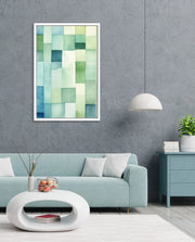 Green Watercolor Blocks