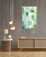 Green Watercolor Blocks