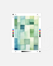 Green Watercolor Blocks