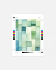 Green Watercolor Blocks