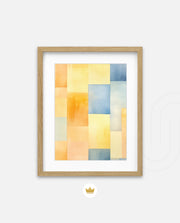 Warm Cool Watercolor Blocks