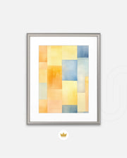 Warm Cool Watercolor Blocks