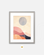 Abstract Sun Wave Blocks