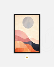 Abstract Sun Wave Blocks