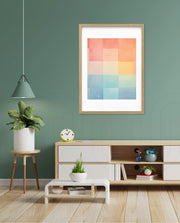 Pastel Gradient Grid
