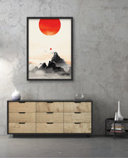 Red Sun Zen Landscape