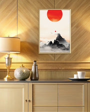 Red Sun Zen Landscape