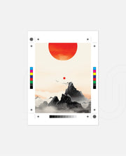 Red Sun Zen Landscape