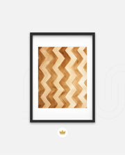 Earthy Chevron Waves
