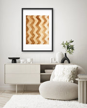 Earthy Chevron Waves
