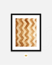 Earthy Chevron Waves