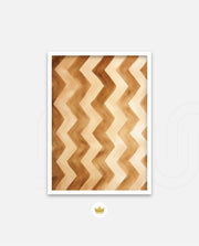 Earthy Chevron Waves
