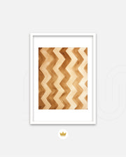 Earthy Chevron Waves