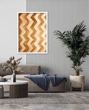 Earthy Chevron Waves