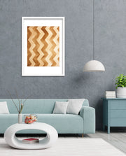 Earthy Chevron Waves