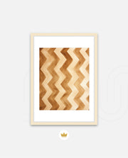 Earthy Chevron Waves