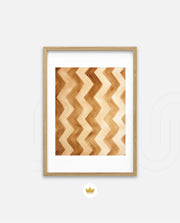 Earthy Chevron Waves