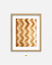Earthy Chevron Waves