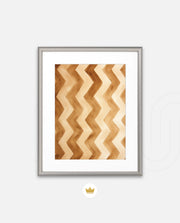 Earthy Chevron Waves