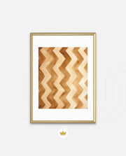 Earthy Chevron Waves